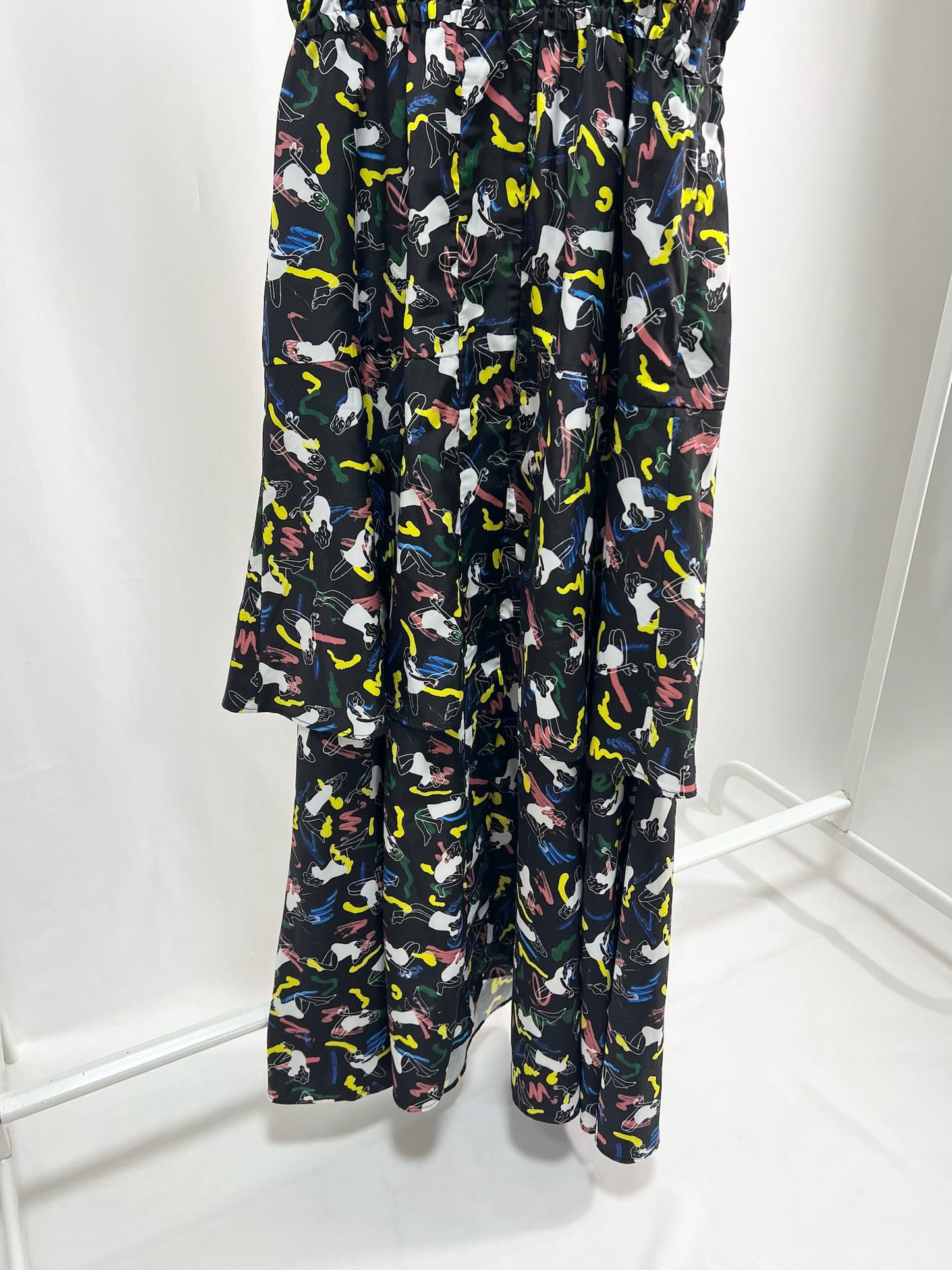 25008V-Neck Printed Dress