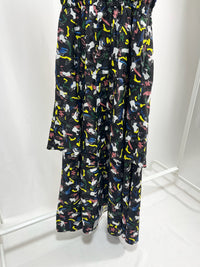 25008V-Neck Printed Dress