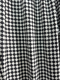 2501213Black and White Block Check Pants