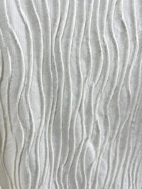 25054Ivory Ribbed Top with Flared Sleeves
