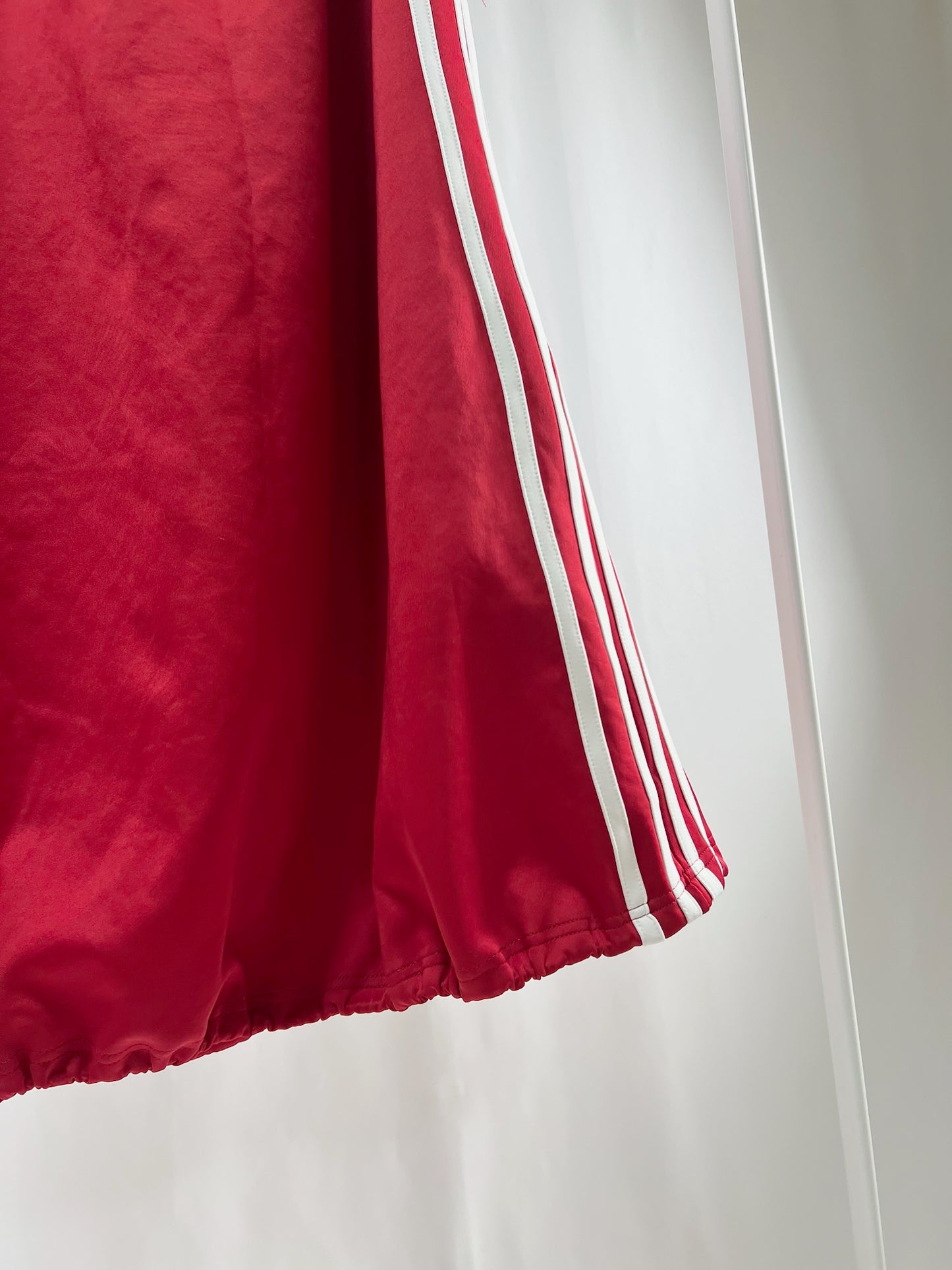 2500009Red Side Stripe Skirt with Drawstring Hem