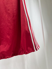 2500009Red Side Stripe Skirt with Drawstring Hem