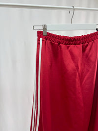 2500009Red Side Stripe Skirt with Drawstring Hem
