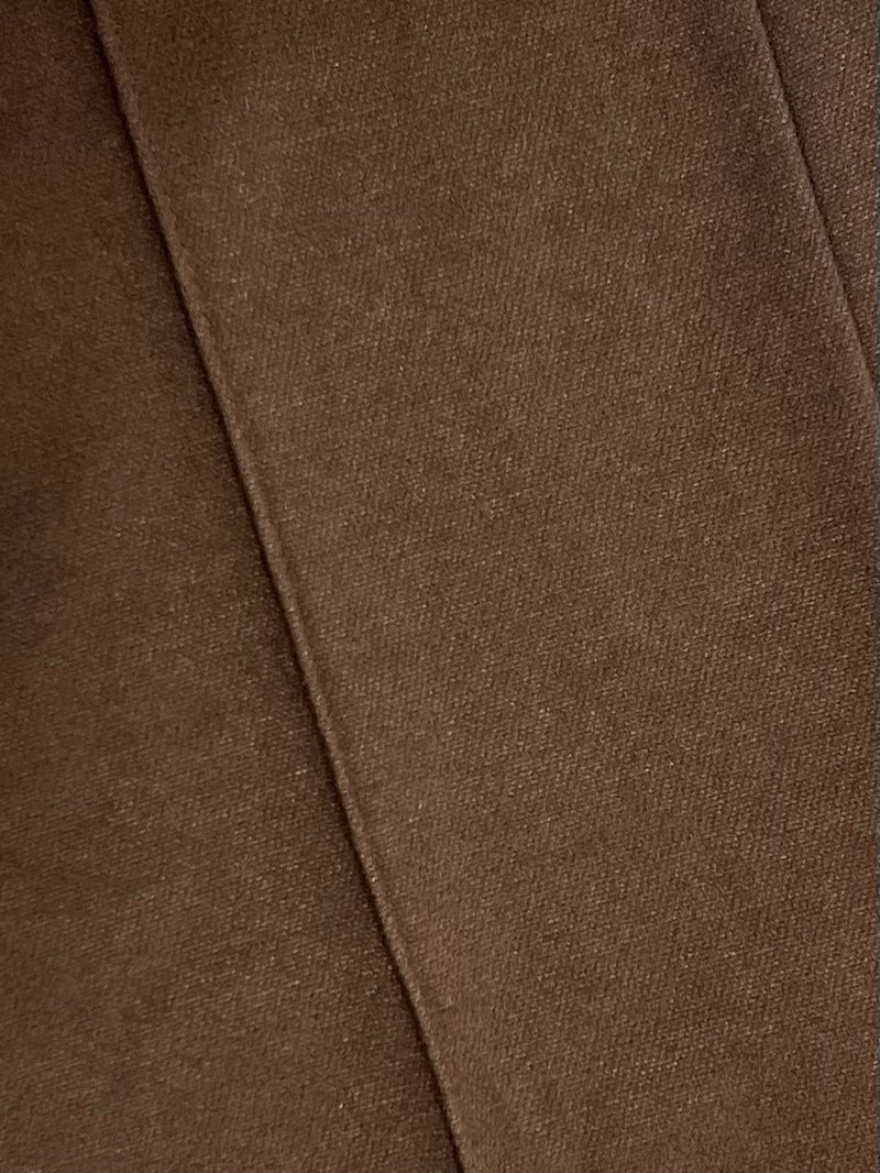 2501210Brown Suede Wide-Leg Pants