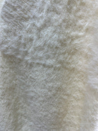 Ivory Fuzzy Knit Vest