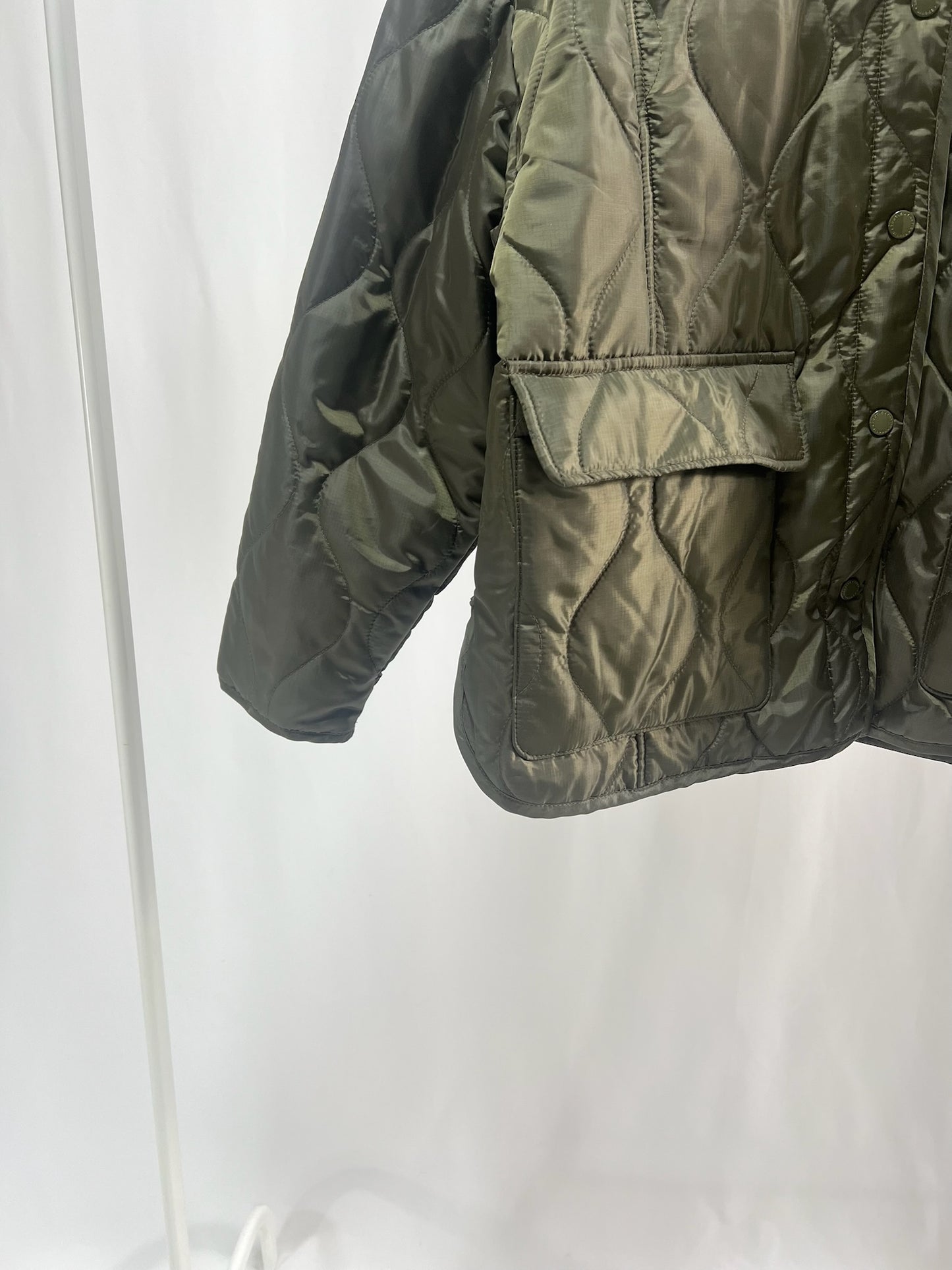 250005Khaki Quilted Jacket