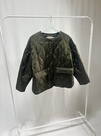 250005Khaki Quilted Jacket