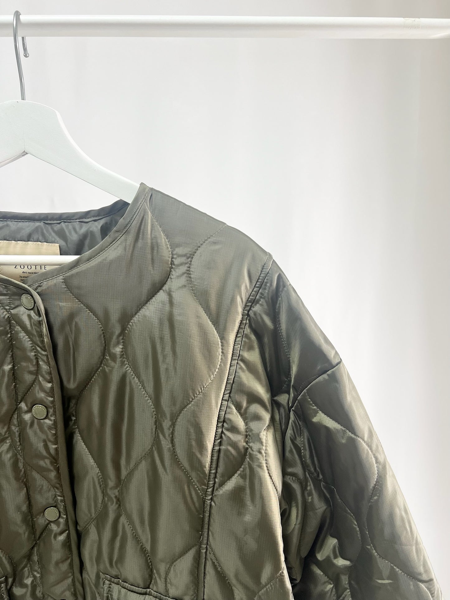 250005Khaki Quilted Jacket