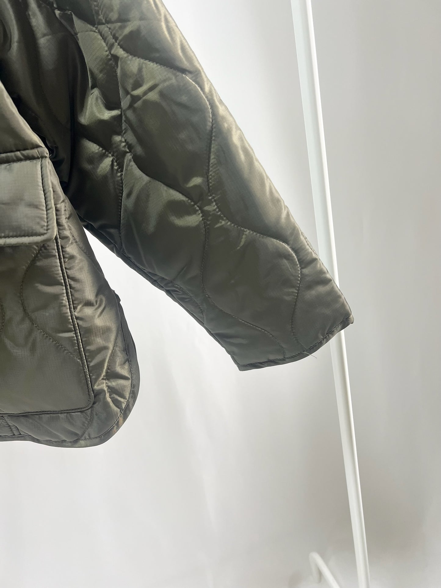 250005Khaki Quilted Jacket