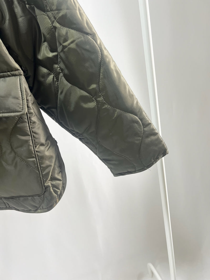 250005Khaki Quilted Jacket