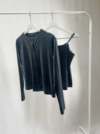 25044Velour Ensemble Knit Set