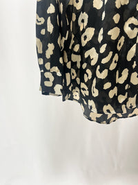 25042ZARA Leopard Print Shirt in Black & White