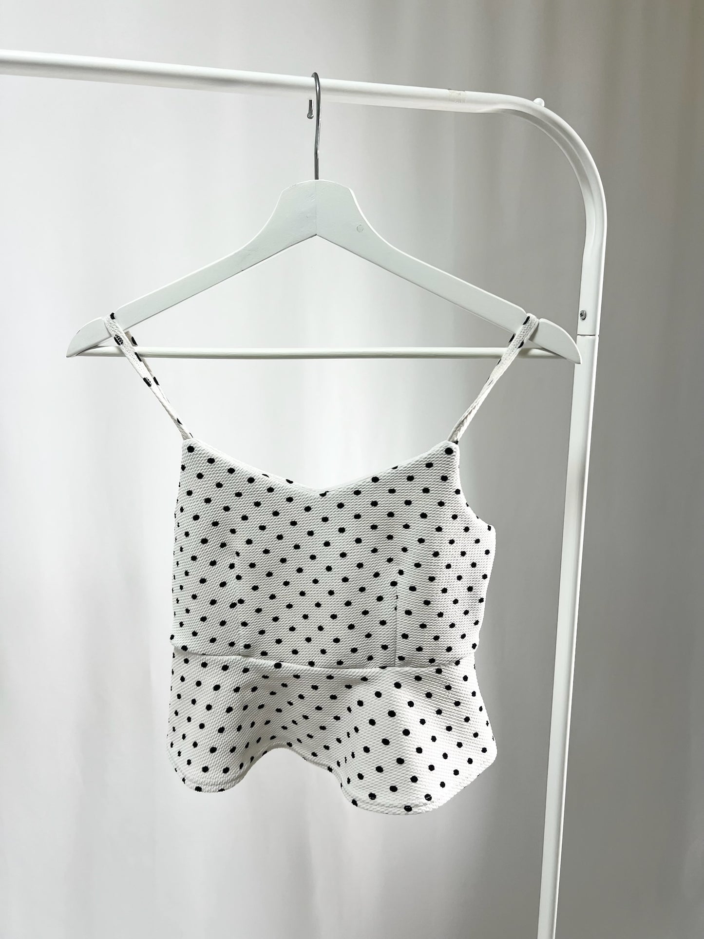 25040Polka Dot Bustier Top