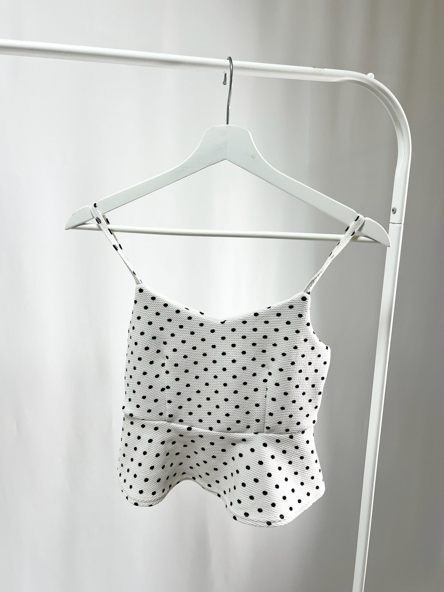 25040Polka Dot Bustier Top