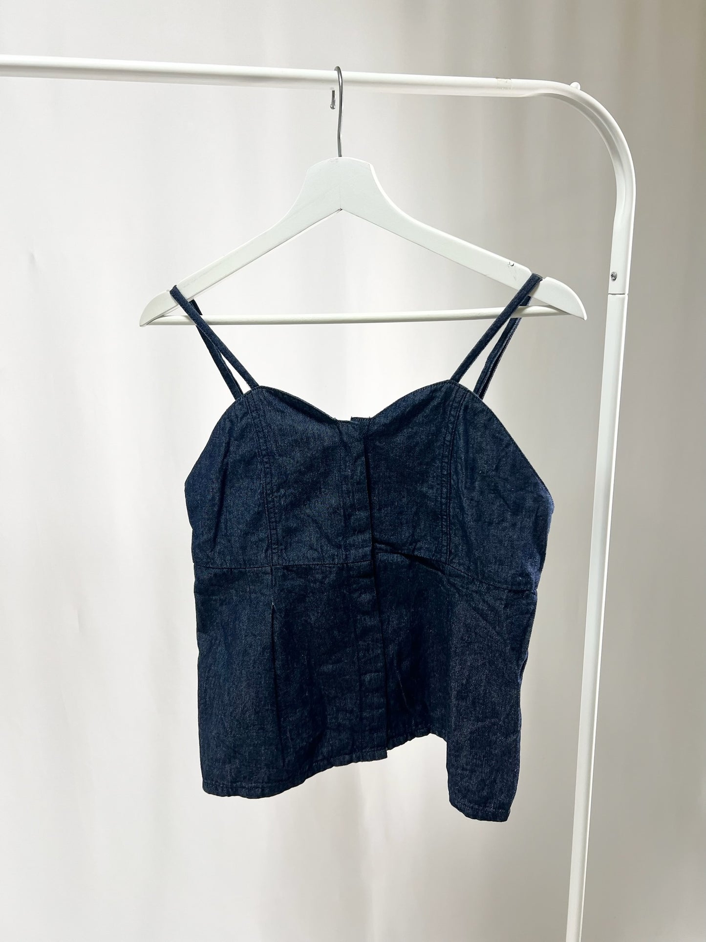 25039Denim Bustier Top