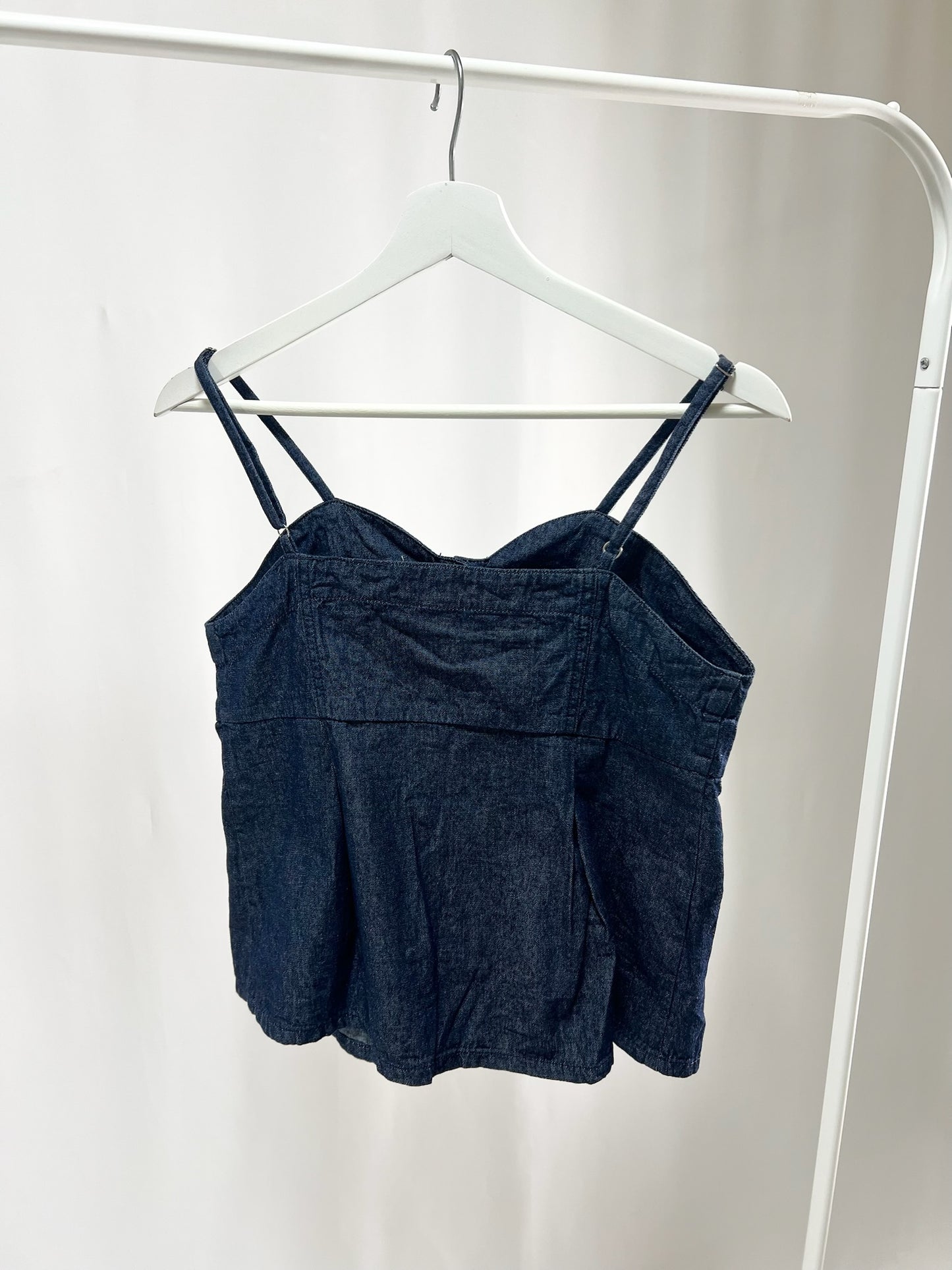 25039Denim Bustier Top