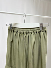 2500008Asymmetric Ruffle Midi Skirt
