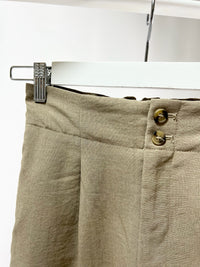 250127Natural Tapered Linen Pants