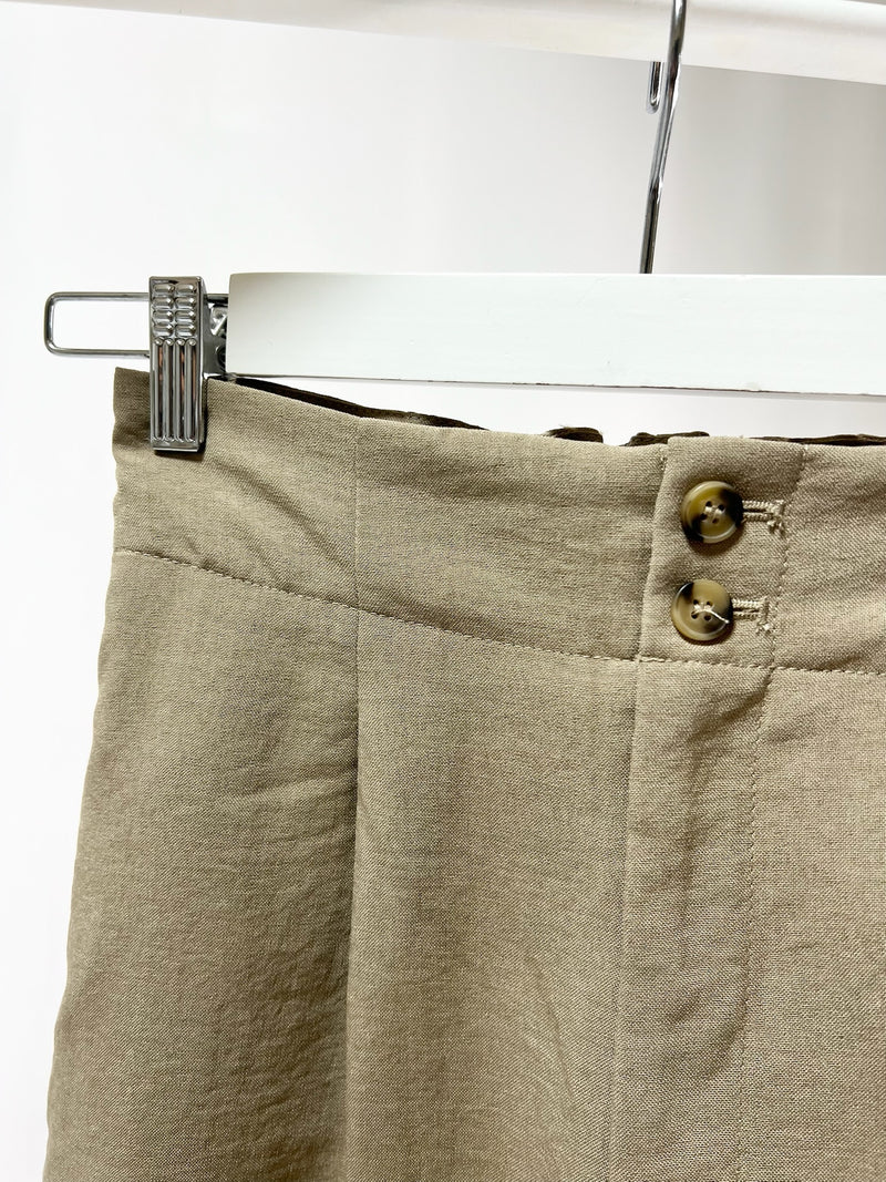 250127Natural Tapered Linen Pants
