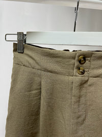 250127Natural Tapered Linen Pants