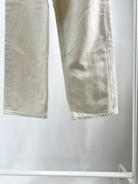 250124Ivory Straight Denim Pants