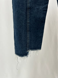250123Raw Hem Straight Denim Pants