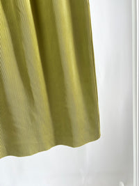 2500004Pleated Midi Skirt - Olive Green