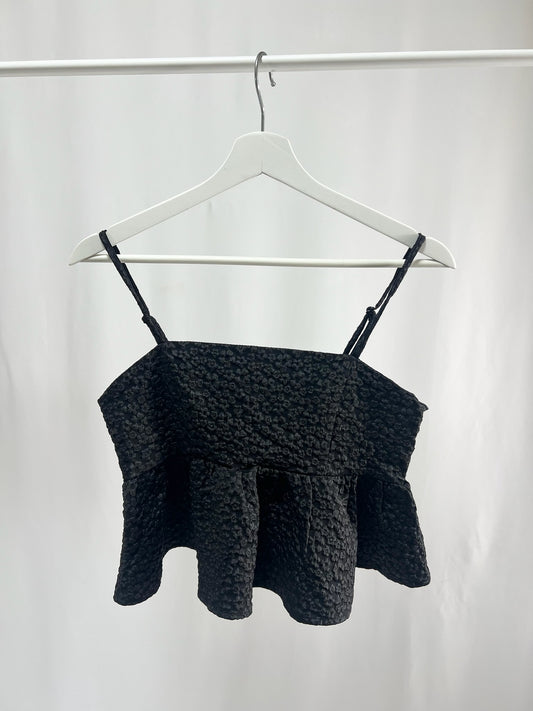 25036Textured Peplum Camisole