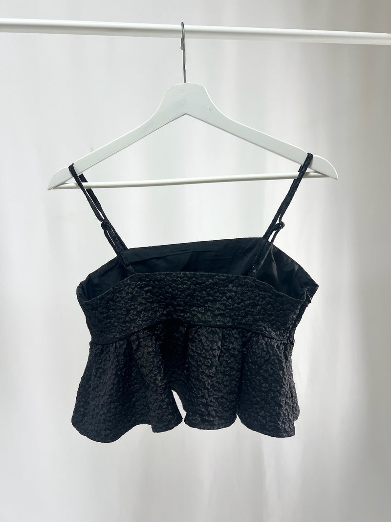 25036Textured Peplum Camisole