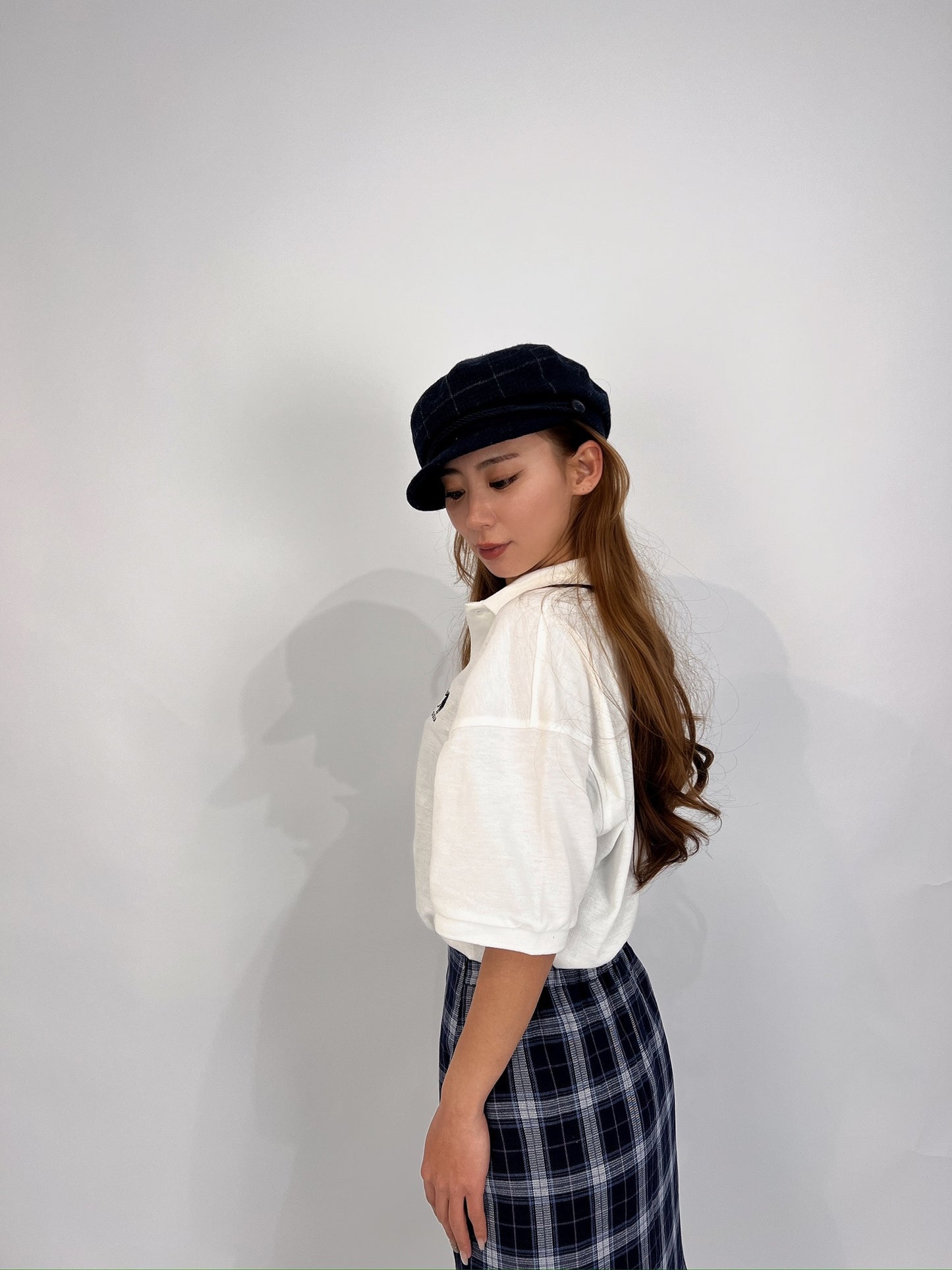 Relaxed Fit Polo Tee – White Logo Detail