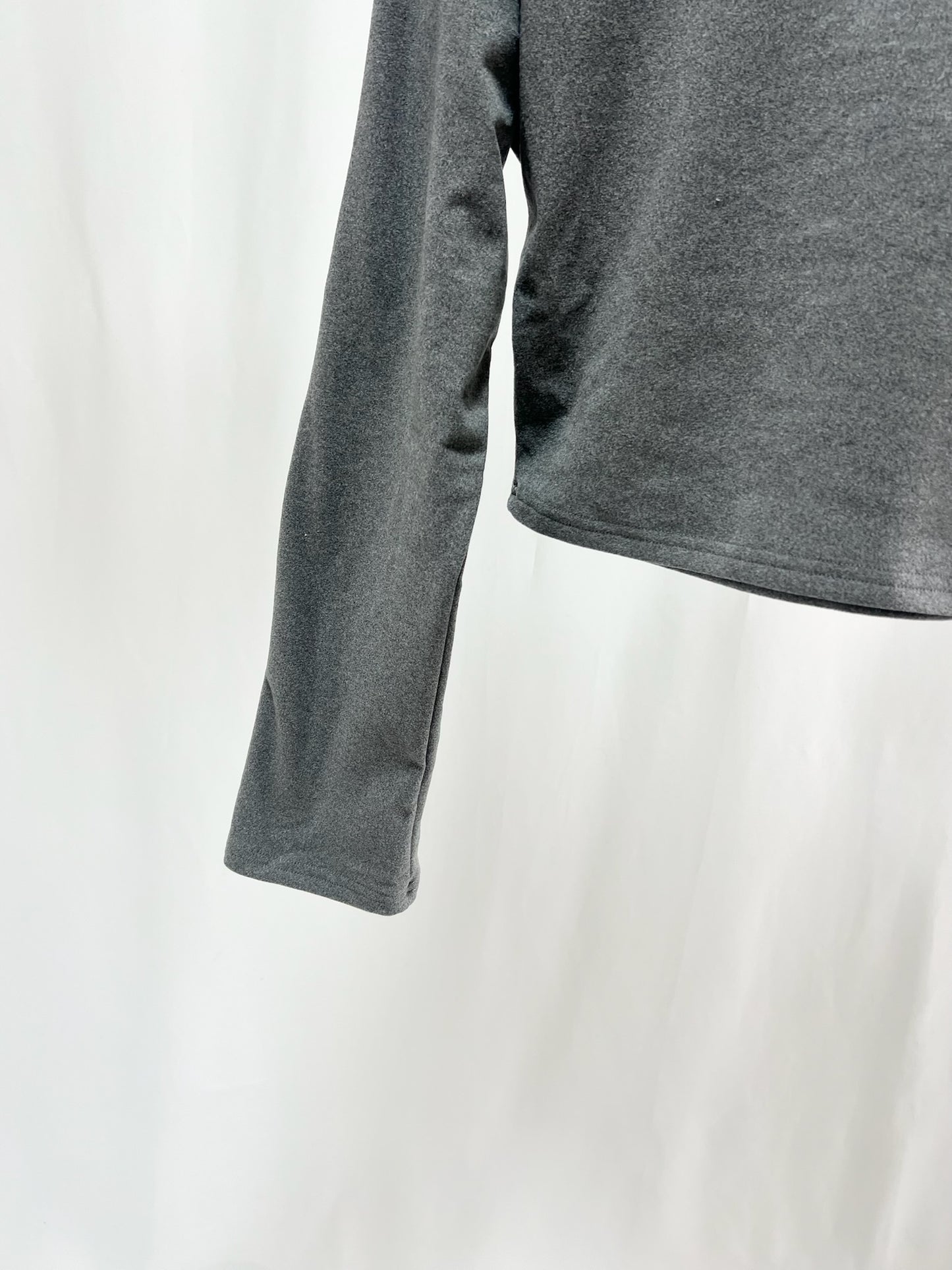 25036Charcoal Off-Shoulder Crop Tops