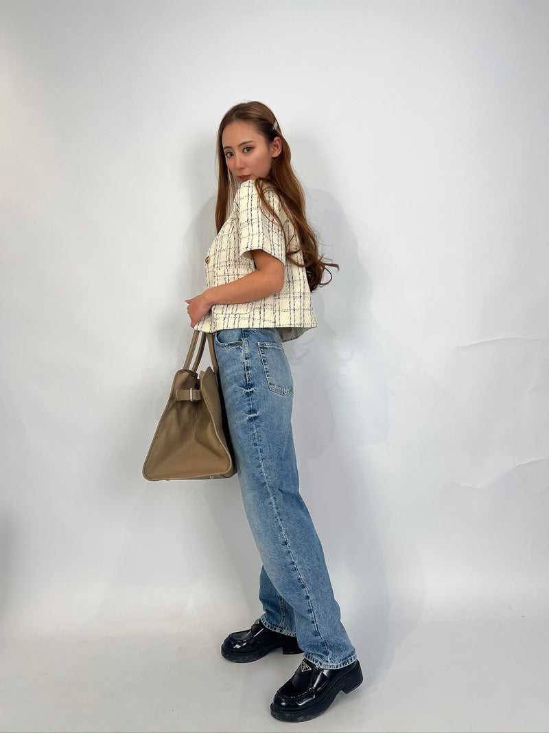 Large beige Boston Bag（brand new）