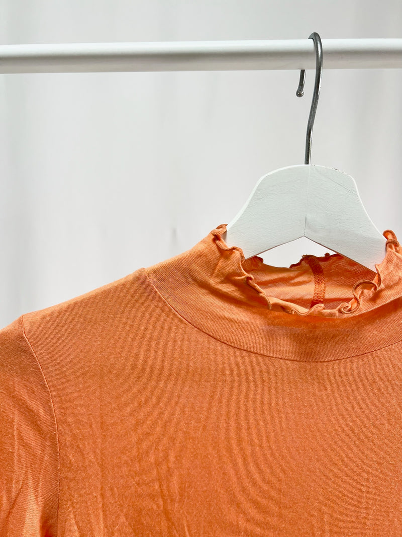 25032Autumn Glow Frill Neck