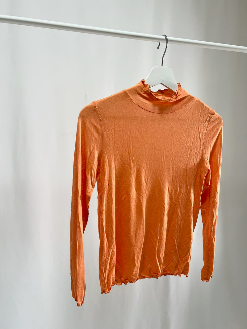25032Autumn Glow Frill Neck