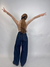 Velour Long Ribbon Hair Tie