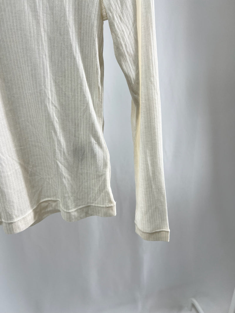25031Ivory Essential Mock Neck