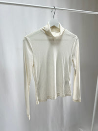 25031Ivory Essential Mock Neck