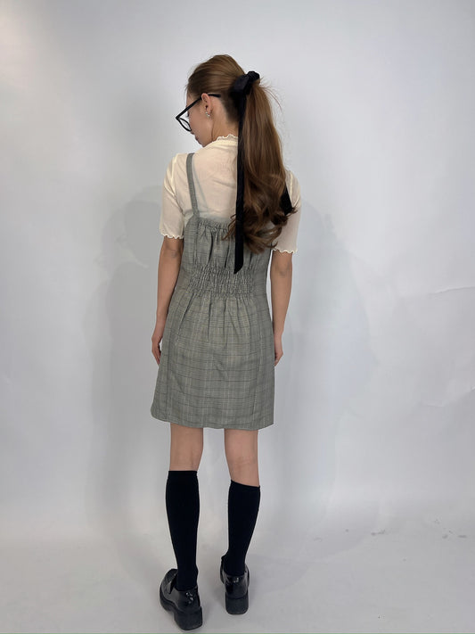 Checkered Camisole Mini Dress