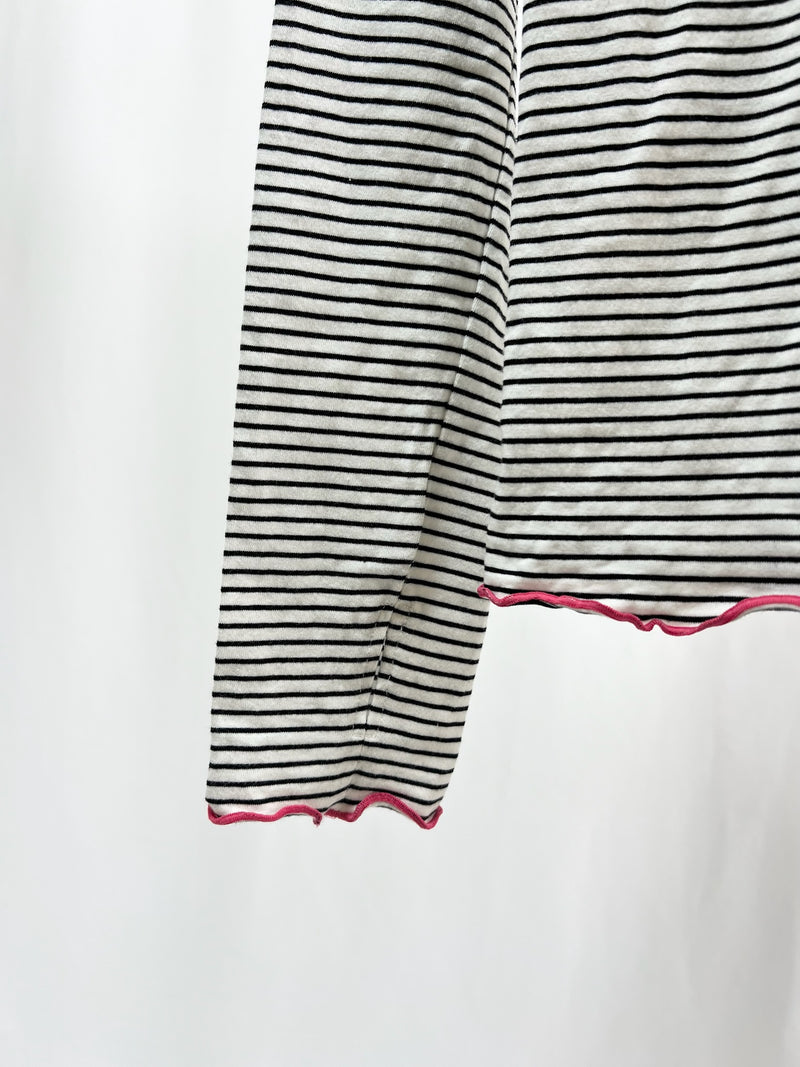(5月)25030Playful Line Frill Tops