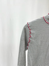 (5月)25030Playful Line Frill Tops
