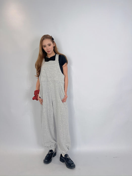 Grey Sweat Jumpsuit