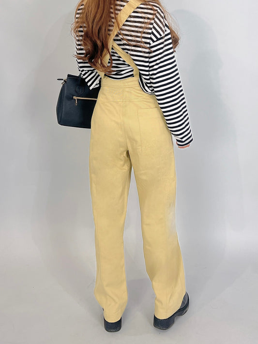 Yellow Salopette Pants