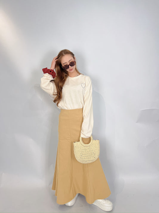 Beige Mermaid Skirt