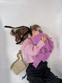 Velour Long Ribbon Hair Tie