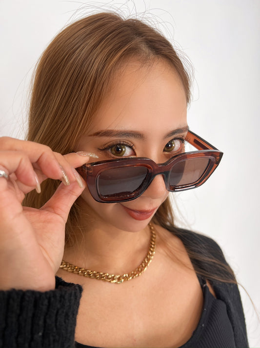 Brown Square Sunglasses – Touch of Paris