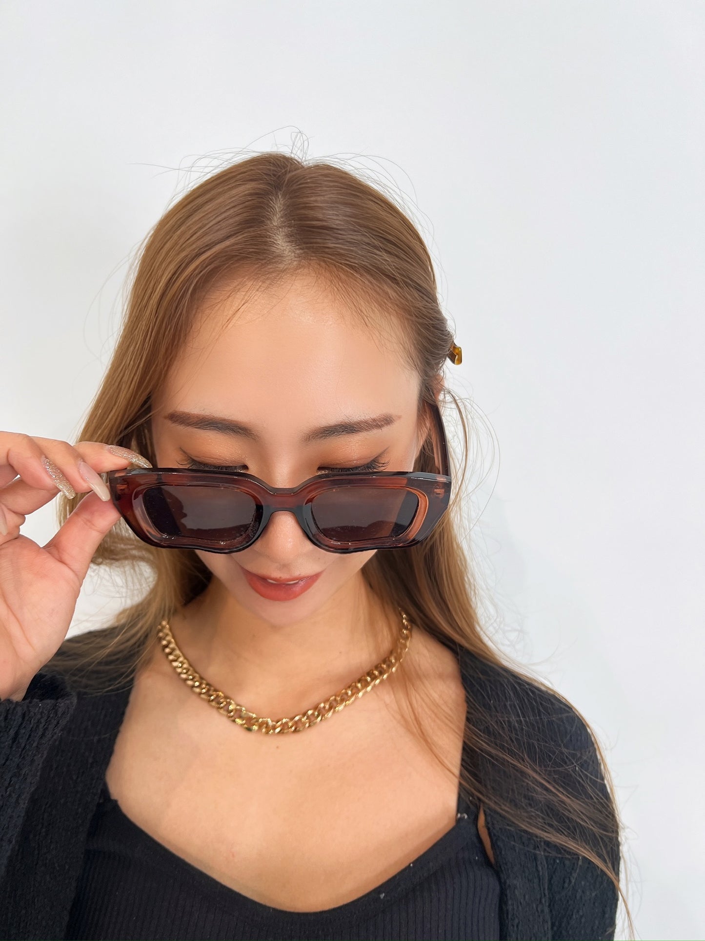 Brown Square Sunglasses – Touch of Paris