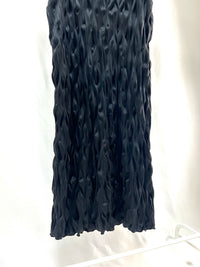 25005Black Camisole Dress with Design Detail