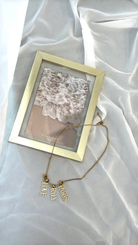 Original Gold Letter Necklace – Customizable