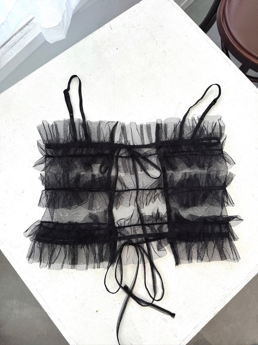 Black Tulle Camisole