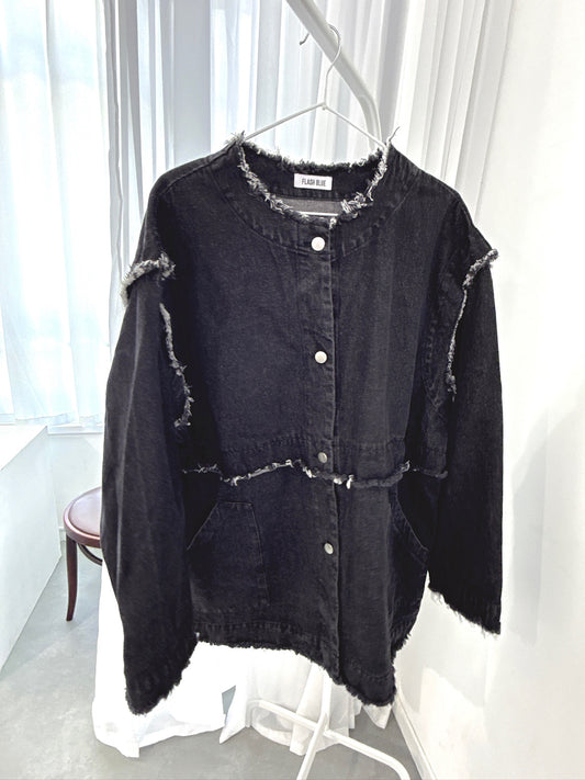 Black Fringed Jacket